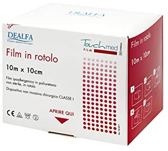 TOUCHMED TATTOO Protection - Film di Poliuretano in Rotolo - Pellicola Protettiva Impermeabile e Traspirante - cm 10x10 mt - Confezione da 1 pezzo