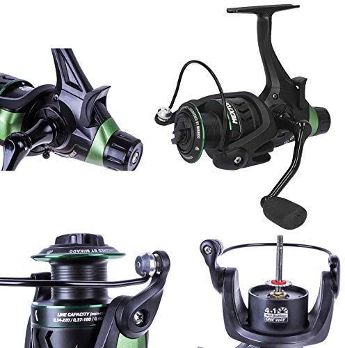 MIKADO NEXTON 4000 Freilaufrolle Karpfenrolle Methodfeeder Angelrolle 399g/4.7:1