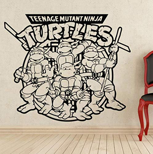 Wandaufkleber Comic Art Zeichentrickfigur Teenage Ninja Turtle Wandaufkleber Aufkleber Home Decoration Wasserdichte Wandaufkleber 58X68Cm