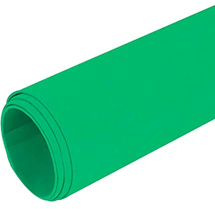 Moosgummi 90cm breit ab 0,5m 23 Farben Schaumgummi PE Schaumstoff Basteln Stoff, gerollter Versand, Farbe:grün