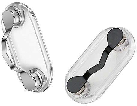 2 Stücke Edelstahl Magnetische Brillenhalter, Magnetischer Ausweishalter Brillenhalter, Magnetische Brillenhalter, für Befestigungselemente, Brillen, Abzeichen, Personalausweise
