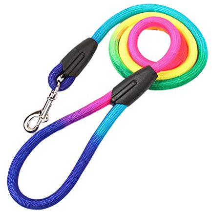 VILLCASE 1. 2 Lange Bunte Hundeketten Schleppleine strapazierfähiges Katzen-Zugseil Haustier Outdoor-Zubehör Haustier Hund Katze Zubehör