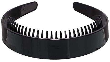 Bandeau Cheveux Femme Peinture Noire Hangle Hangle Longues Dents 2.5Cm Bandeau Black Bright Dames Dames Carrelis Hoop Bandeau Hoop Hoop Accessoires De Cheveux-82 # Fs160 Bandeau Noir