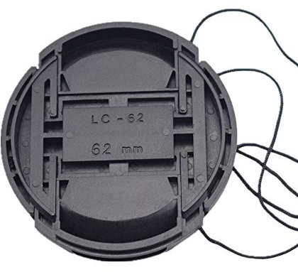 62 mm Objektivdeckel (62 mm Kamera-Objektivdeckel), kompatibel mit allen Marken, Durchmesser 62 mm, Kameraobjektiv und andere Objektive mit 62 mm Filtergewinde.