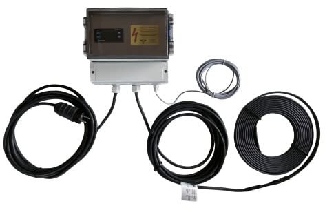 Pondlife Profi Digital Teichheizkabel - Set für Garten - u. Koiteiche Teichheizung Heizband für 3.000 bis 60. Profi Heizband Set - 800 W für 20.000 L