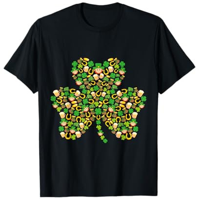 Tasses à bière Leprechauns en forme de fer à cheval T-Shirt