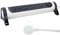 LEGRAND, Drehbare Steckdosenleiste, 4-fach Steckdose, Mehrfachsteckdose, Wand- oder Tischmontage, LED-Ein/Aus-Schalter, 3m Kabel, Ultraweiß/Dunkelgrau, 694536