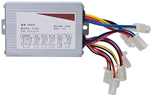 BOROCO Brushed Controller, 36V 800W Elektrobürstenmotor Controller DC Motor Drehzahlregelung für Elektro Dreirad Scooter Brushed Controller
