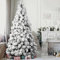 BAKAJI Árbol de Navidad Des Alpes Pino Verde nevado, supergrueso Completo, Base de Hierro Cruzado, Ramas con Nieve, Apertura de Montaje Simple y Espeso, decoración navideña (150 cm)