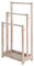 Multigot 3-Tier Towel Rack, Freestanding Bathroom Towel Rail with Bottom Shelf and Anti-toppling Device, Modern Rust-Resistant Bathroom Organizer (Vintage White)