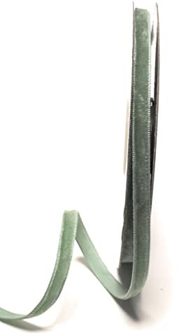 s.dekoda Dekoband Samt 10m x 7mm Mint - Mintgrün Samtband Samtborte Schleifenband [D1244-112]