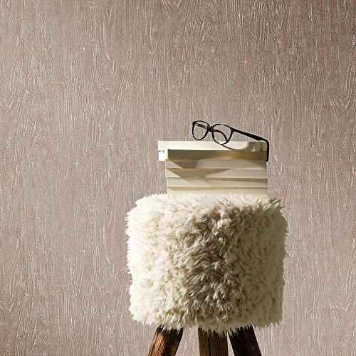 Erismann Vliestapete Hellbraun Kupfer Metallic Maserung Holz Optik 10307-32