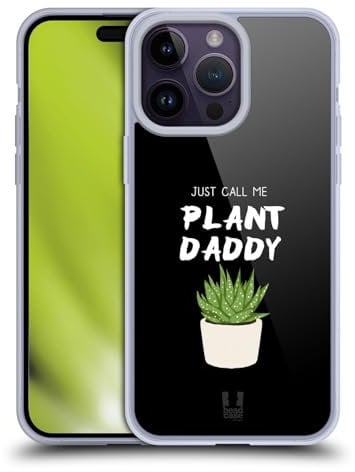 Head Case Designs Succulent Happy Gardening Gel Case [Military Grade Protection] Compatible with Apple iPhone 14 Pro Max and Compatible with MagSafe