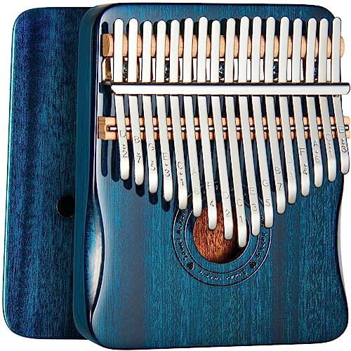 Kalimba Daumenklavier mit 17 Tasten, Blau