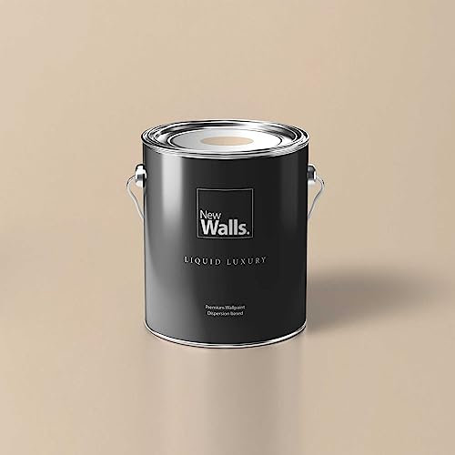 New Walls Premium Peinture murale beige clair Liquid Luxury émulsion d'intérieur - 5 L