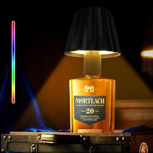 LED Flaschenlicht Dimmbare, Touch Tischlampe Kabellos, Warmweiß 8 Farben RGB mit 5200 mAh Flaschen Lampe, IP54 Flaschenlichter für Innen und Außen, Camping Flaschenlicht für Restaurant & Bar