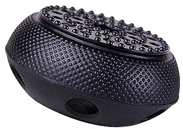 QOKLIYUI Stylish Black Cast Iron Teapot Warmer Candle Insulation Stove Charcoal Stove Heater