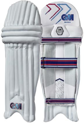 Gunn & Moore GM Cricket-Schläger | Mana Ambi | Traditionelle Baumwolle & Gehstock | Small Junior Beidhändig tragbar – 32,4 cm | Gewicht ca. 0,98 kg | 1 Paar | Weiß