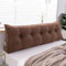 UYSELA Keilkissen Lesekissen für Bett und Sofa Lehnenkissen Rückenkissen Kopfteil Bett Rückenlehne Großes Dreieckiges Lendenkissen für Sofa Lendenkissen Bettkopfteil,Braun,Length 150cm/59.05in