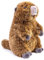 lilizzhoumax Murmeltier Plüsch Kuscheltier 25cm/10Zoll Kawaii Niedlich Realistische Spielzeug Wilde Tiere Ostern Geschenk für Kinder Jungen Mädchen braun Alter 4 5 6 7 8