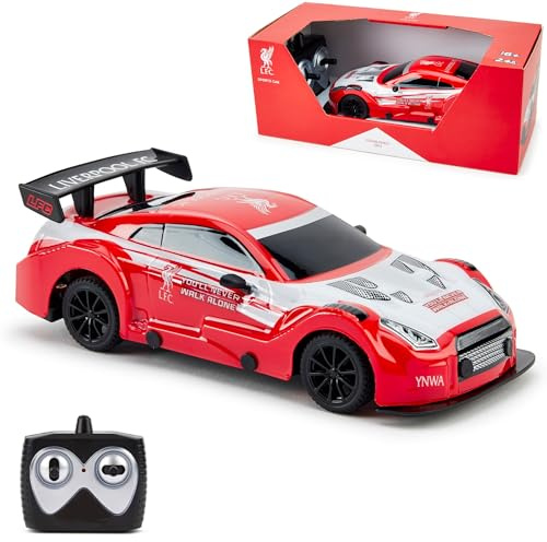 Liverpool FC Officially Licensed RC Sports Car, Remote Control Vehicle, 1:24 Scale Kopites, for Kids & Adults