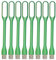 EBYPHAN 8pcs Mini USB Licht für Tastatur, Flexible USB Laptop Licht, Einstellbare USB Lampe für Notebook Computer (Schwanenhals Struktur, LED Beleuchtungsquelle) (Grün)