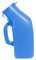 Obelunrp Tragbare Urinale für Männer und ältere Flasche mit Glühdeckel in der dunklen Schraubkappe 1200 ml-männliche Urinal-Pee-Flasche für Reise & Urin (blau)