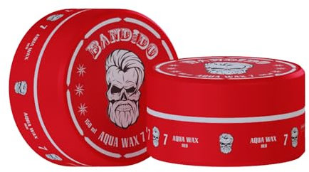 BANDIDO Aqua Hair Wax No.7 - Haarwachs Männer für Natürliche Frisuren, Starker Halt, 150 ml - Pomade Herren Anhaltender Glanz - Edge Control | Modellierendes Haarwachs mit Fixiereffekt