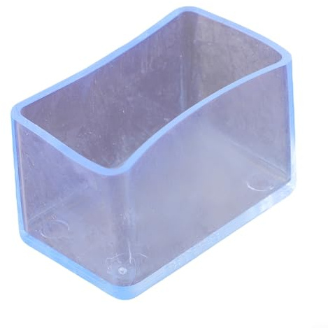 Lot de 12 embouts rectangulaires pour pieds de chaise en PVC pour pieds de meubles et de table 40 x 60 mm (40 x 60 mm)