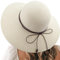 DRESHOW Femme Capeline Chapeau de Paille Chapeau à Large Bord Casquettes Anti-Soleil Respirant Anti UV Chapeau de Paille Plage Chapeau de Soleil UPF 50+
