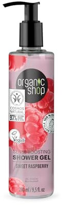 Organic Shop Shower Gel Sense Boosting Sweet Raspberry, 280 ml