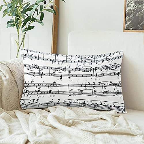 Kissenbezüge Notenblatt Noten Lektion Komponieren Detail Abstrakt Jazz Antik Alt Blues Klavier Jahrhundert Klassik Kopfkissenbezug Moderne Kissen Fall Weich Zierkissenbezug Für Bett 40x60cm