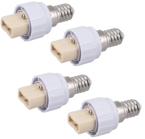 WOONEKY 12 Stk E14 Bis G9 Lampenfassung Led-lichtkonverter Adapter Lampenfassung Adapter Für Glühbirnen Glühlampenkonverter Led-lampensockel Aus Porzellan Metall Weiß