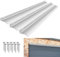 3PCS 51Inch Door Rain Drip Guard Anodized Aluminum Door Rain Deflector for Door and Window Easy to Install Door Drip Cap Rain Diverter Over Door