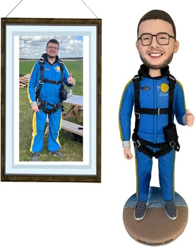 RODMAIE Individuelle Wackelkopf-Figur, personalisierbar, einzigartig, handgefertigt, Wackelkopf, basierend auf Ihrem Bild, individuelle Geschenke für Geburtstag, Abschlussfeier, Abschiedskollegen