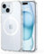 Electrones for Clear iPhone 15 Clear Case, MagSafe Compatible, Shockproof Military-Grade Protection, Magnetic Phone Case, Hybrid Design, Clear Case iPhone 15 Case Cover Megnetic Mag-Safe