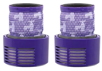 Lot de 2 pièces de rechange lavables pour aspirateur robot Dyson V10 HEPA SV12