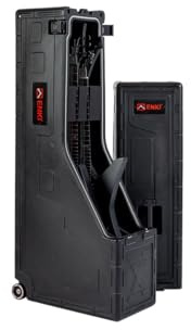 ENKI X-V Electric V/Explorer Case Black, hochstabiler Tour-Koffer für Zwei Explorer oder Flying V Type E-Gitarren, schwarz