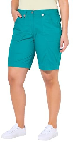 Ulla Popken Damen Hosen klassisch Petrol 46