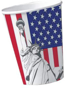 LP Divertissements Lot de 6 - Lot de 10 gobelets en papier usa 20cl