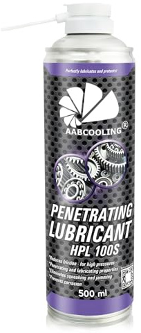 AABCOOLING HPL 100S Cykelfett 500 ml – Penetrerande oljespray för kedjor och växlar, Utomhusbruk, Tyst smörjning, Mångsidigt cykelunderhåll K6