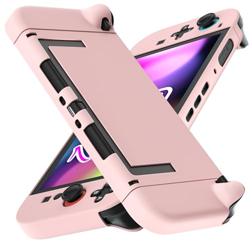 [Versione migliorata facilmente agganciabile] Custodia rosa per Nintendo Switch 2, custodia protettiva FANPL per Switch 2 e controller JoyCon - Resistente e durevole, non si stacca facilmente