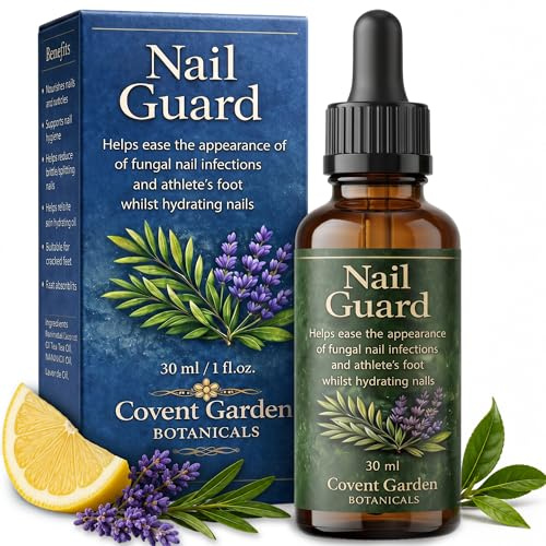 Nail & Cuticle Oil - 7 Natural Oils Treatment for Damaged Nails Growth & Strength - Nourishing Blend with Jojoba Castor Tea Tree Lavender Vitamin E - 30ml