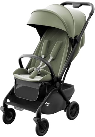 Avionaut Airby Buggy Kinderwagen, Cabin Size Handgepäck, Ultraleicht & Kompakt, Faltbarer Reisebuggy, Verstellbare Rückenlehne, Ideal für Reisen (Olive)