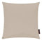 Magma Kissenhülle FINO - 40 x 40 cm - 2er Set - Hülle mit Reißverschluss - einfarbig - knitterarm und fest - waschbar, Farbe:Magma_beige_071