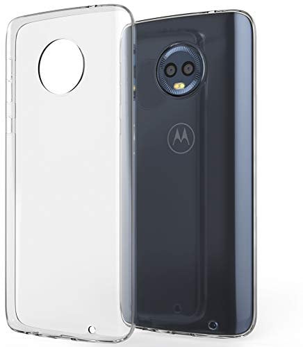 NALIA Case compatible with Motorola Moto G6 Plus, Ultra-Thin Crystal Clear Smart-Phone Silicone Back Cover, Protective Skin Soft Shock-Proof Rugged Bumper Flexible Rubber Slim Protector - Transparent