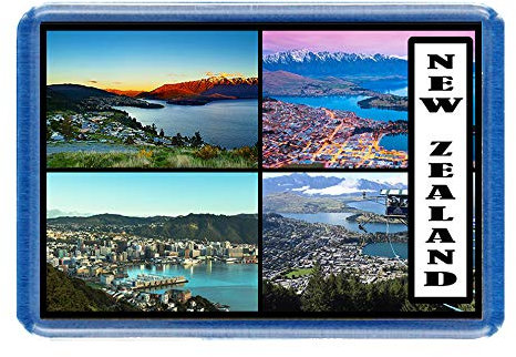 New Zealand - Post Card Style Fridge Magnet - Large Size (7cm x 4.5cm) - Gift Idea - Tourism