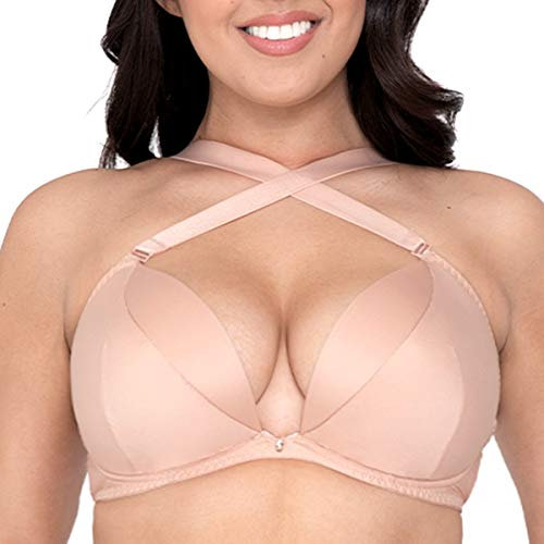 Curvy Kate Women's SuperPlunge Multiway Bra, Opaque, Beige (Latte Latte), (Size:36HH)