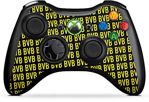 DeinDesign Skin kompatibel mit Microsoft Xbox 360 Controller Folie Sticker Borussia Dortmund BVB Muster