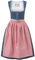 Stockerpoint Dirndl Roseline Vestito per Occasioni Speciali, Blu/Rosa Antico, 36 Donna